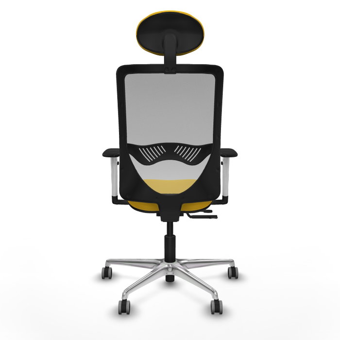 PIQUERAS Y CRESPO Silla de oficina Zulema con mecanismo Sincro/Traslack, Amarillo y Gris PIQUERAS Y CRESPO Silla de oficina Zulema con mecanismo Sincro/Traslack, Amarillo y Gris