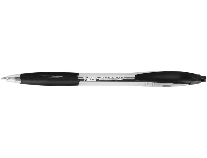 BIC Atlantis Bolígrafo Retráctil Negro Set de 12 BIC Atlantis Bolígrafo Retráctil Negro Set de 12