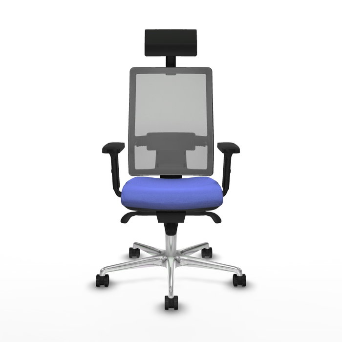 PIQUERAS Y CRESPO Silla de oficina Horna con mecanismo Sincro, Azul claro y Gris PIQUERAS Y CRESPO Silla de oficina Horna con mecanismo Sincro, Azul claro y Gris