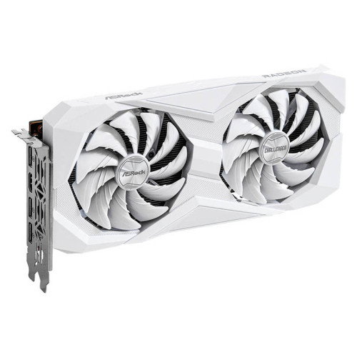 ASRock Radeon RX 6600 CLW 8G Blanco - Tarjeta gráfica AMD RX6600, 8GB GDDR6, 128bit, HDMI+3DP, 2 Ventiladores, Ref: 90-GA4UZZ-00UANF