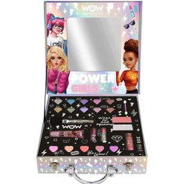 Wow Generation Maletín de Maquillaje Glam and Go con 23 Piezas - Incluye Sombras, Brillos, Espejo y Pintalabios