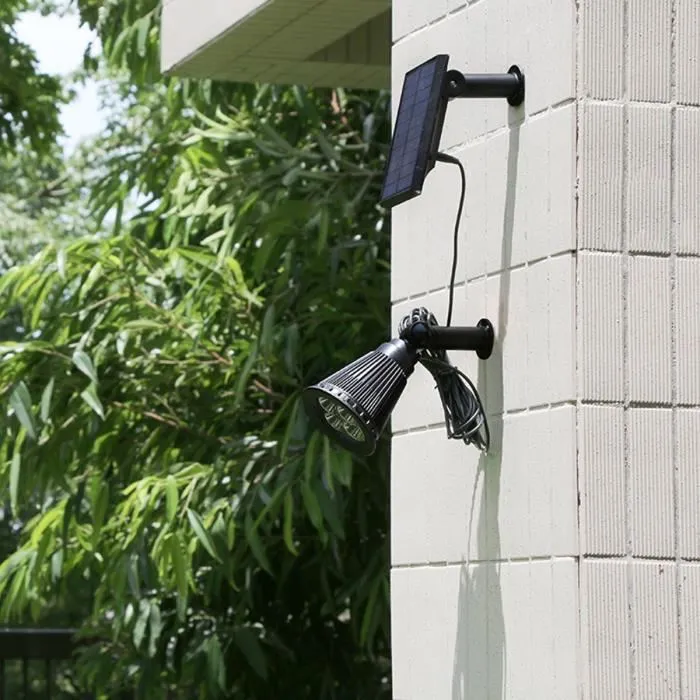 Lumisky SPIKY AWAY W34 Foco Solar Proyector 2 en 1 LED Blanco H42 cm para Pegar o Fijar