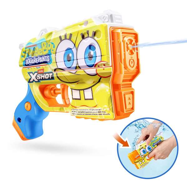 Zuru Pistola de agua X-Shot Bob Esponja 10x14.8x4.5cm Zuru Pistola de agua X-Shot Bob Esponja 10x14.8x4.5cm
