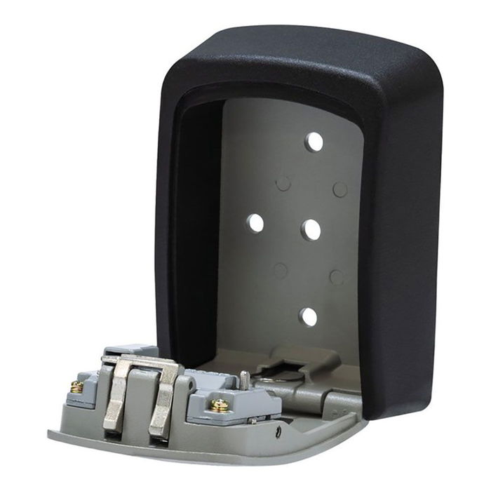 Abus Cofre Guardallaves Reprogramable de 4 Dígitos, Caja de Seguridad para Llaves, Negro y Plateado, 87.5 x 39 x 120 mm