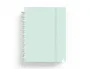 Carchivo Cuaderno Ingeniox Foam A4 80h Rayado Horizontal Menta Pastel con Discos