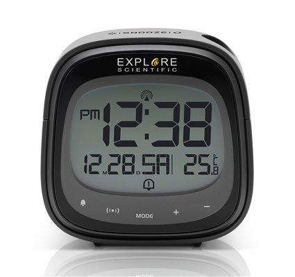 POLITUS RDP-3007 Reloj Despertador Proyector Táctil Negro con Temperatura Interior