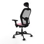 PIQUERAS Y CRESPO Silla de oficina Jorquera Rosa con mecanismo Sincro/Traslack