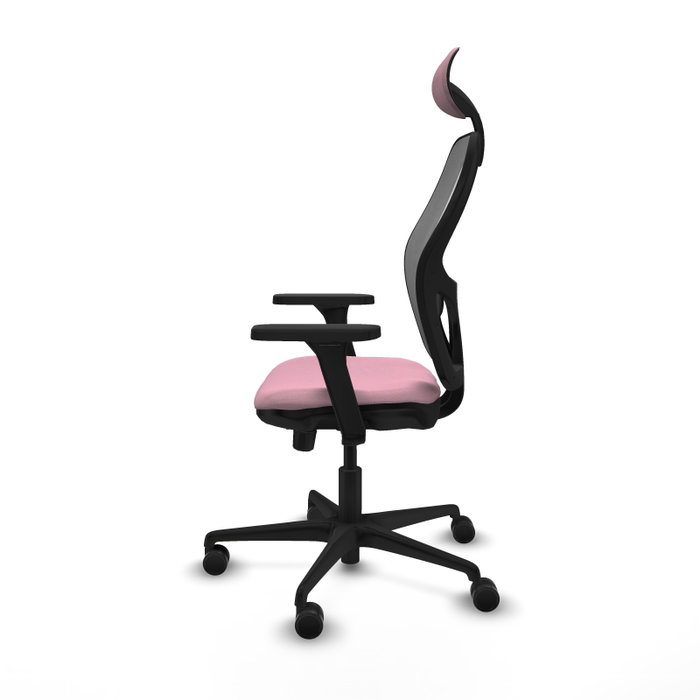 PIQUERAS Y CRESPO Silla de oficina Jorquera Rosa con mecanismo Sincro/Traslack