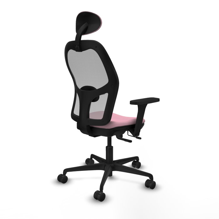 PIQUERAS Y CRESPO Silla de oficina Jorquera Rosa con mecanismo Sincro/Traslack