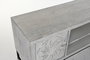 DKD Home Decor Mueble TV Blanco Mango y Metal 130 x 40 x 55 cm