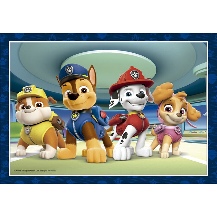 Clementoni Puzzle Progresivo 4 en 1 de 12, 16, 20 y 24 Piezas Paw Patrol Patrulla Canina 21513 para Niños +3 Años