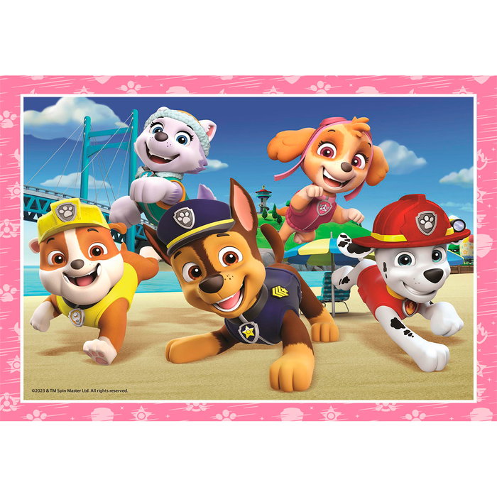 Clementoni Puzzle Progresivo 4 en 1 de 12, 16, 20 y 24 Piezas Paw Patrol Patrulla Canina 21513 para Niños +3 Años