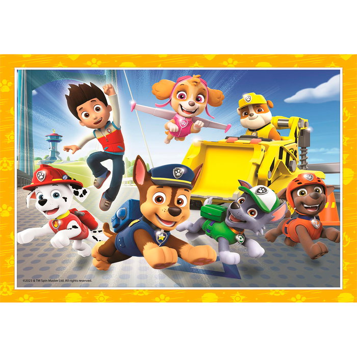 Clementoni Puzzle Progresivo 4 en 1 de 12, 16, 20 y 24 Piezas Paw Patrol Patrulla Canina 21513 para Niños +3 Años