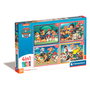 Clementoni Puzzle Progresivo 4 en 1 de 12, 16, 20 y 24 Piezas Paw Patrol Patrulla Canina 21513 para Niños +3 Años
