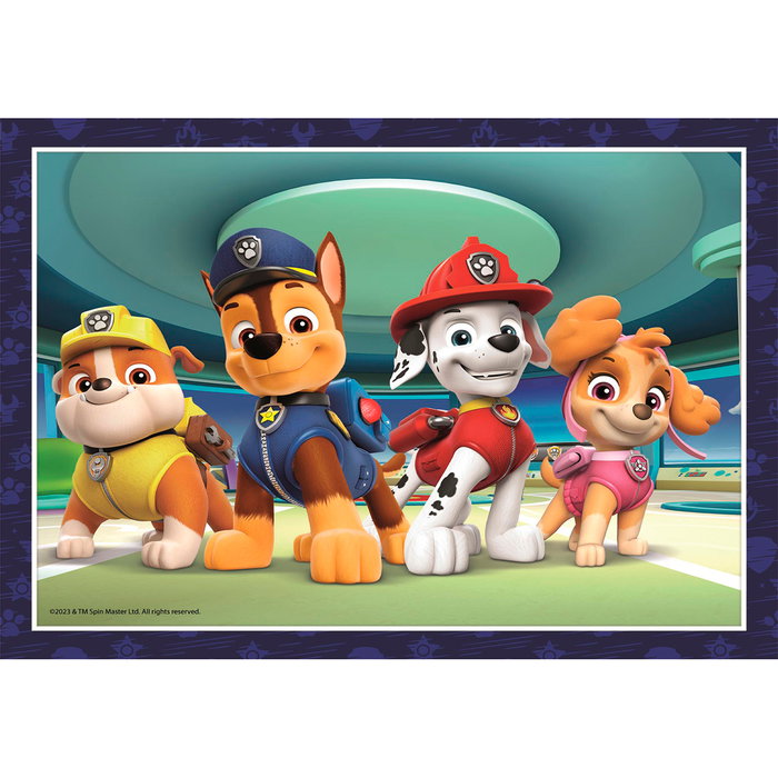 Clementoni Puzzle Progresivo 4 en 1 de 12, 16, 20 y 24 Piezas Paw Patrol Patrulla Canina 21513 para Niños +3 Años