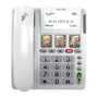 Bea-Fon ML10 LTE Teléfono Analógico Blanco con Altavoz y Botones Grandes