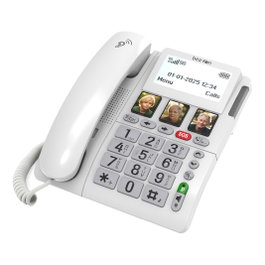 Bea-Fon ML10 LTE Teléfono Analógico Blanco con Altavoz y Botones Grandes