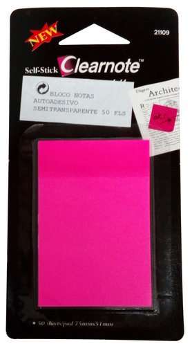 Taco Notas Adh. Neon 75X51Rosa 50Hojas Bl. Hopax
