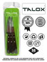 TALOX Pack de 3 Cuchillos Chuleteros 100 mm Mango Weng HPL