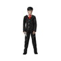 Atosa Traje de Fantasma Negro a Rayas con Corbata Roja para Niño