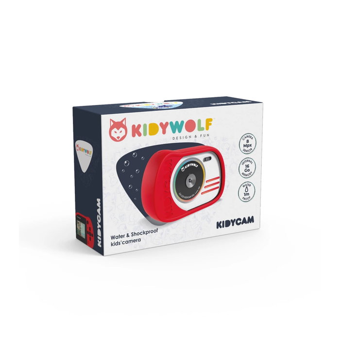 Kidywolf Cámara de fotos y vídeo KIDYCAM roja Kidywolf Cámara de fotos y vídeo KIDYCAM roja