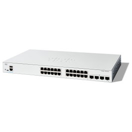 Cisco C1300-24T-4G Catalyst 1300 Switch Gestionado L2/L3, 24 Puertos Gigabit Ethernet RJ-45, 4 Puertos SFP, 10/100/1000 Mbps