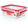Emsa Clip & Close Contenedor de Vidrio 1,3 L Rojo