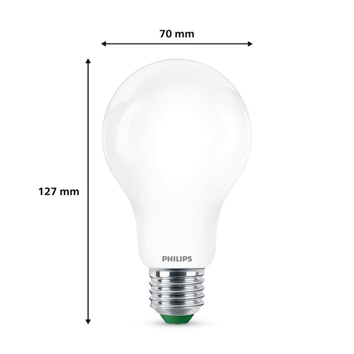 Philips Bombilla Ultra Efficient LED Classic E27 7,3W 1535 lm 3000K