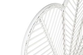 DKD Home Decor Cabecero Cama Urban Blanco Bambú Ratan 2.5 x 81 x 160 cm Colección Caflo