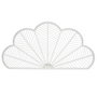 DKD Home Decor Cabecero Cama Urban Blanco Bambú Ratan 2.5 x 81 x 160 cm Colección Caflo