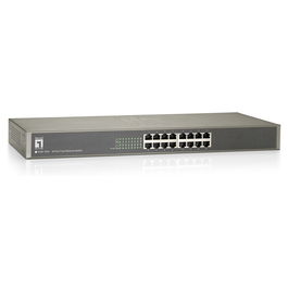 Level One FSW-1650 Switch Ethernet de 16 Puertos Fast Ethernet No Administrado Montaje en Rack