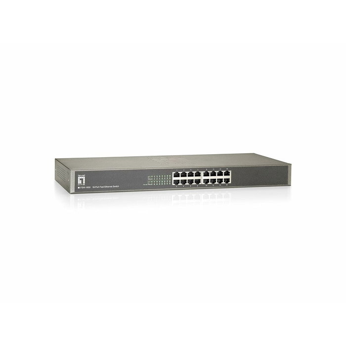 Level One FSW-1650 Switch Fast Ethernet de 16 puertos 10/100Mbps Level One FSW-1650 Switch Fast Ethernet de 16 puertos 10/100Mbps