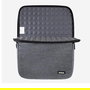 Nilox Funda Sleeve Acolchada 43.9 cm (17.3 Pulgadas) Gris para Portátil o Tablet - Poliéster, Compartimento Adicional, Ligera 150 g