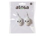 Pendientes Calavera Luz Led Plateados Halloween