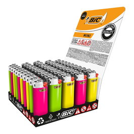 Bic Encendedor Mini Tonos Fluorescentes Colores Surtidos