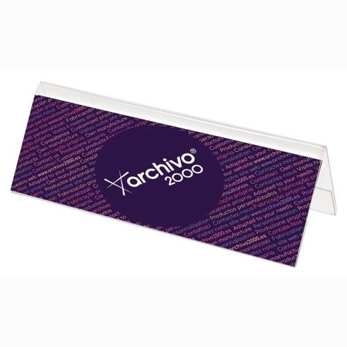 Archivo 2000 Portanombres Sobremesa Visión Dos Caras Ancho 80x210x70 mm Dina5 Archivo 2000 Portanombres Sobremesa Visión Dos Caras Ancho 80x210x70 mm Dina5