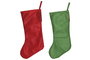 DKD Home Decor Calcetín Navidad Tradicional Rojo Verde Elfo 2 x 50 x 27 cm (6 Unidades)