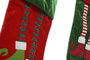 DKD Home Decor Calcetín Navidad Tradicional Rojo Verde Elfo 2 x 50 x 27 cm (6 Unidades)