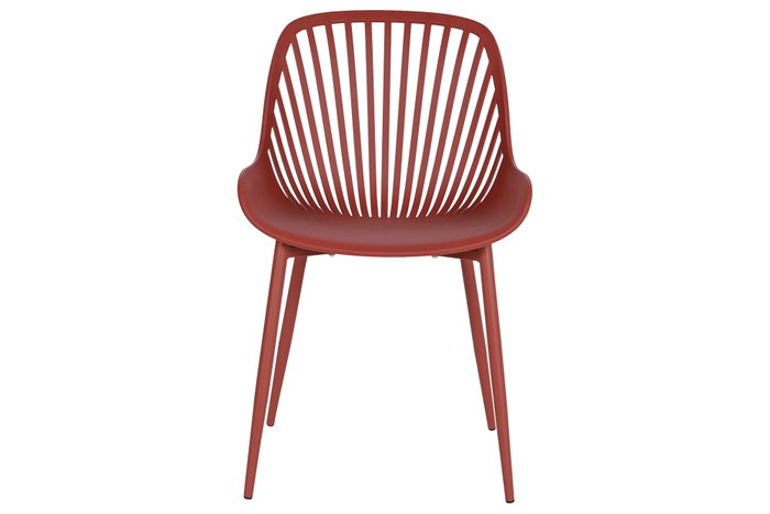 DKD Home Decor Silla Scandi Terracota 50.5x81x57.5 cm (4 Unidades) Metal PP