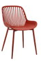 DKD Home Decor Silla Scandi Terracota 50.5x81x57.5 cm (4 Unidades) Metal PP