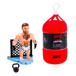 Bizak UFC Saco de Boxeo Figura Articulada 7 pulgadas con Accesorios y Base de Jaula Coleccionable