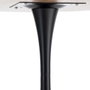 Mesa Comedor Natural-Negro Dm-Metal 100 X 100 X 75 cm
