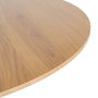Mesa Comedor Natural-Negro Dm-Metal 100 X 100 X 75 cm