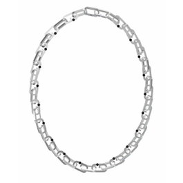 Guess JUMN02124JWSTT-U Collar de Acero Inoxidable Gris para Hombre