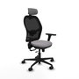 PIQUERAS Y CRESPO Silla de oficina Jorquera con Mecanismo Sincro/Traslack Gris y Negro