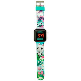 Kids Licensing Reloj LED La Casa de Muñecas de Gabby Tamaño 18x7.5x3cm