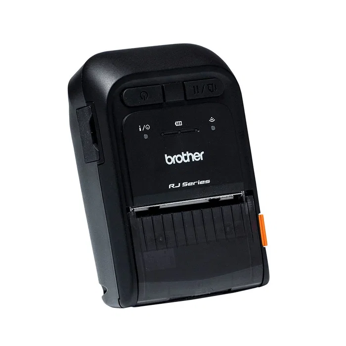 Brother RJ-2035B Impresora Portátil Térmica para Etiquetas y Recibos/Tickets, 203 DPI, Inalámbrica (Bluetooth MFI) y USB, Peso Ligero 215 g, Incluye Batería y Adaptador