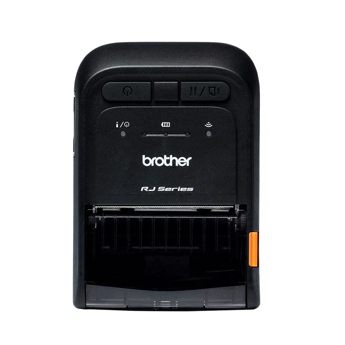 Brother RJ-2035B Impresora Portátil Térmica para Etiquetas y Recibos/Tickets, 203 DPI, Inalámbrica (Bluetooth MFI) y USB, Peso Ligero 215 g, Incluye Batería y Adaptador