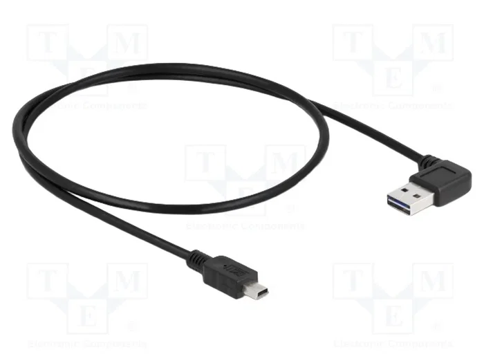 DeLOCK Cable EASY-USB 2.0 USB-A Angular a Mini-B, 0,5 m DeLOCK Cable EASY-USB 2.0 USB-A Angular a Mini-B, 0,5 m