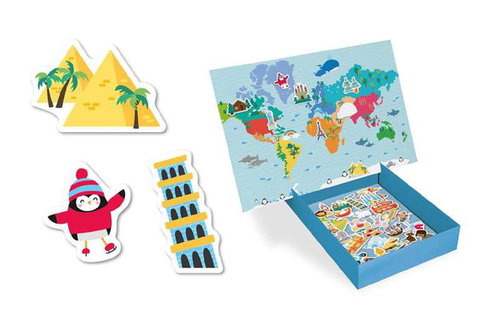 Apli Juego Magnético Mapamundi de 40 Piezas Apli Juego Magnético Mapamundi de 40 Piezas